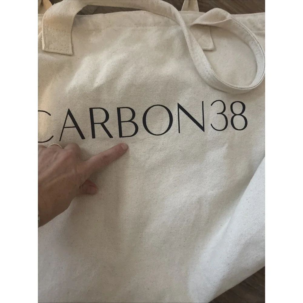Carbon38 Plaid-Lined Tote - Natural Rare‎
